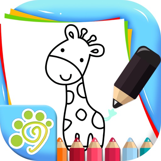 Simple line drawing 2016 (happy box) app for kids iOS App