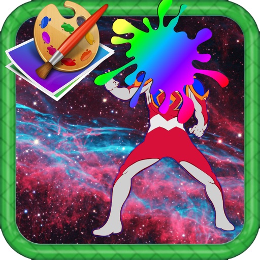 Paint For Kids Game Ultraman Version Icon