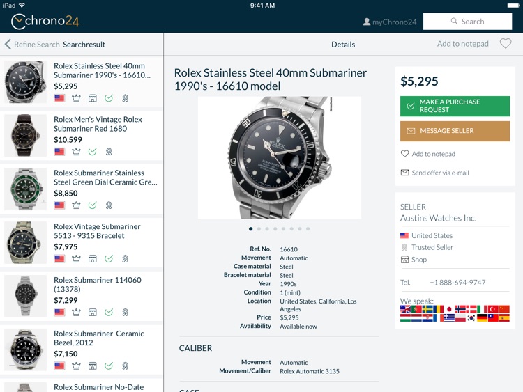 Chrono24 for iPad