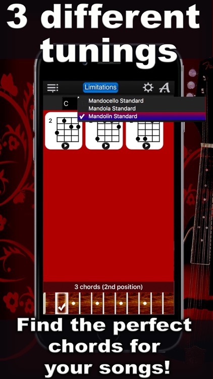 Mandolin Chords Compass Lite: lots of chord charts