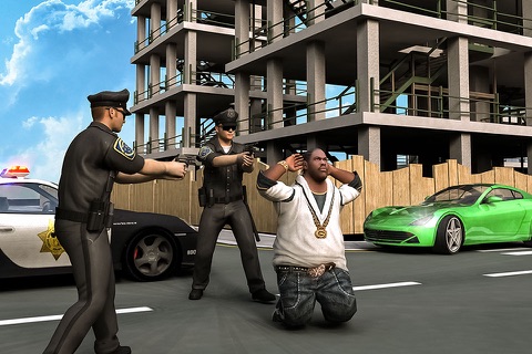 SWAT Police car vs Grand Rokeman Crime Simulator screenshot 2