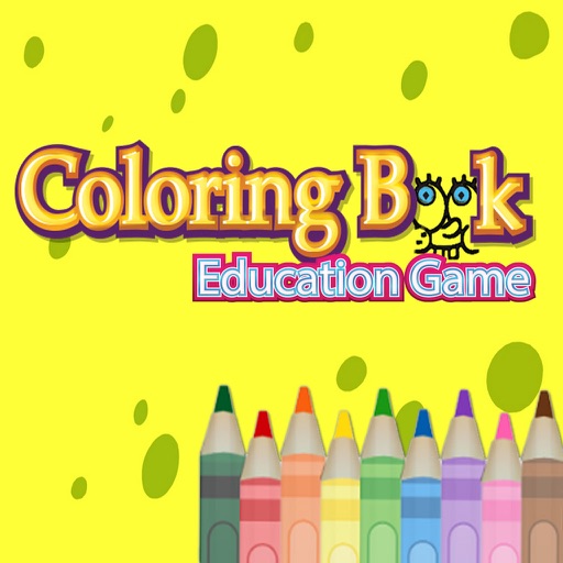 Coloring Book Ecudation Game For Kids - SpongeBob Version iOS App