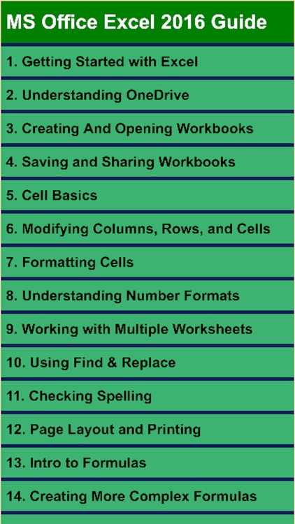 Tutorial for Microsoft Excel 2016 - Step by step to learn Excel