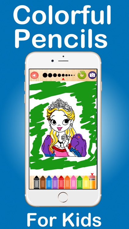 Girls Princess Coloring Pages Education Game screenshot-3