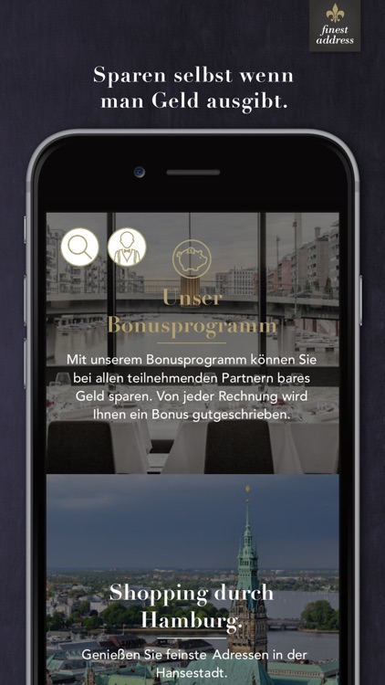 Finest Address – ihr mobiler Begleiter für feinste Restaurants, Hotels und Shopping