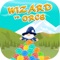 Move the Wizard out of the Orcs' destructive path while collecting gems in this deceptively simple reflex-and-avoidance game