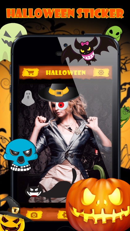 Halloween Emoji Stickers - Face Photo Makeup Games screenshot-3