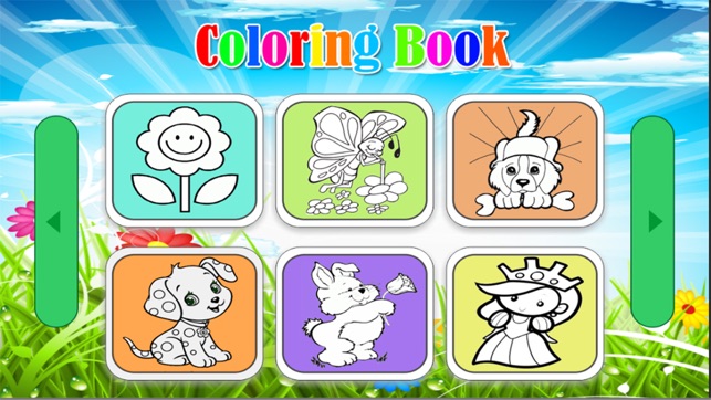 Animals Coloring Books - dog cat princess and flower drawing(圖4)-速報App