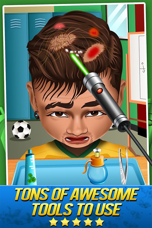 Soccer Doctor Surgery Salon - Kid Games Free screenshot 2