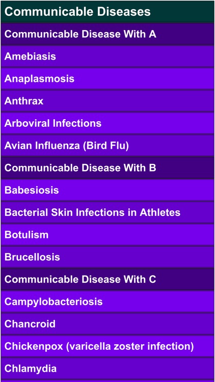 communicable diseases