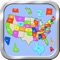 United States puzzle map game will help you to learn the map’s shape and name of every state