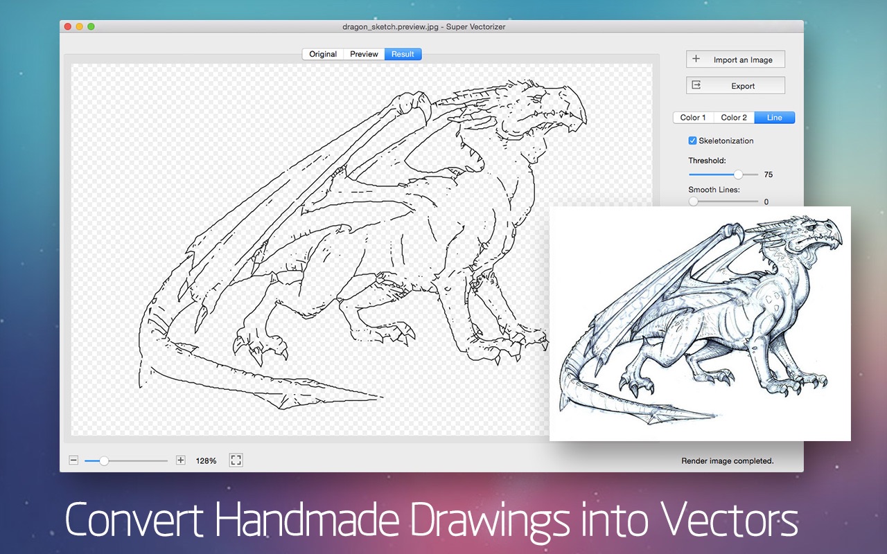 Screenshot do app Super Vectorizer 2 - Vector Trace Tool