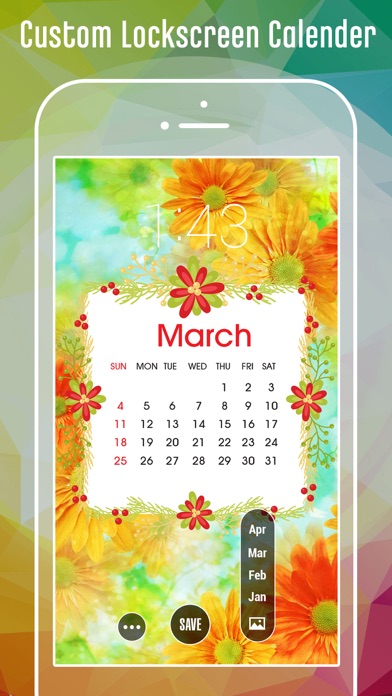 How to cancel & delete Lock screen Calendar Themes from iphone & ipad 1