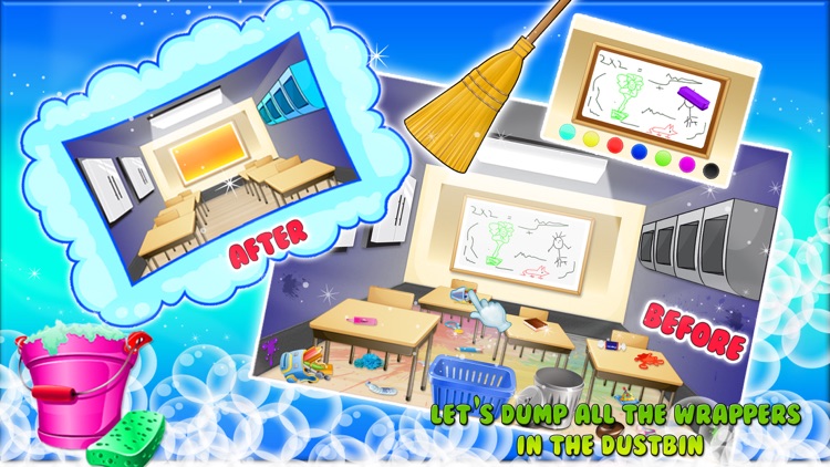 Class Room Wash – Kids Cleanup Game screenshot-3