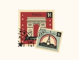 Express yourself in richer ways by using this Paris stamps Sticker Pack