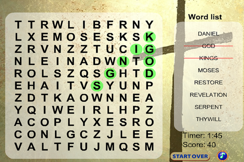 Bible Word Search FREE screenshot 2