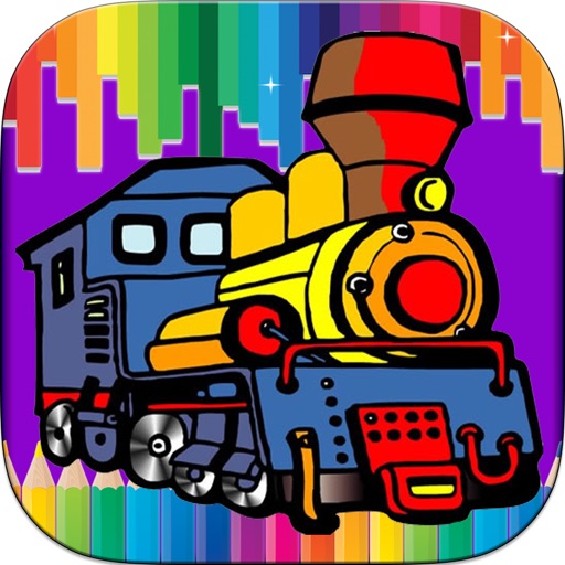 Train Coloring Game for Kids - Kids Learning Game iOS App