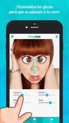 Screenshot 2 CrazyCam : cambia tu cara y voz con fantásticos efectos iphone