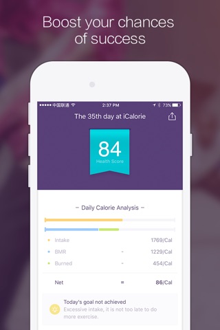 iCalorie - Weight Loss and Healthy Lifestyle screenshot 2