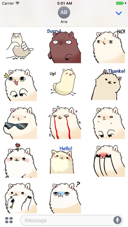 Animated Little Alpaca Sticker screenshot-3