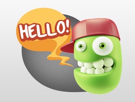 3D Expressions second version of smileys stickers pack with hat for iMessage