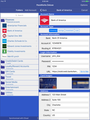 PassWorks Deluxe for iPad screenshot 3