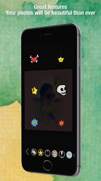 Snap Shape On Photo : Image Editing - Get creative with stunning stickers, frames, overlays