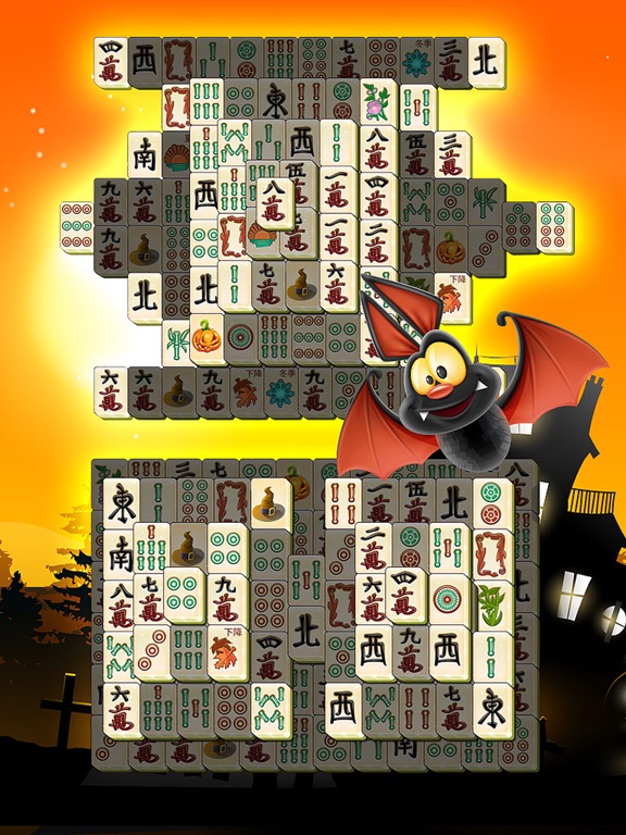 Halloween Mahjong - Spooky Pumpkin Puzzle Deluxe screenshot 3