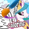 unicorn coloring baby paint book for little pony