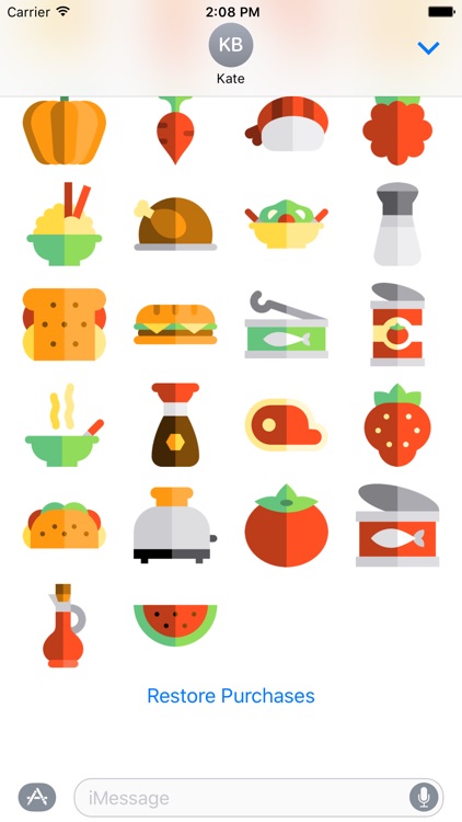 Food Sticker Set screenshot-4
