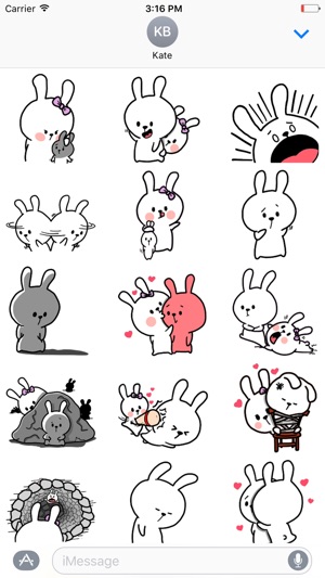 Bunny Love Sticker(圖2)-速報App