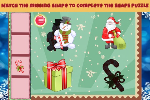 Christmas Shapes Puzzle - Educational Word Learning Game for Kids & Toddlers screenshot 2