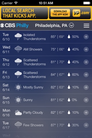 CBS Philly Weather screenshot 3