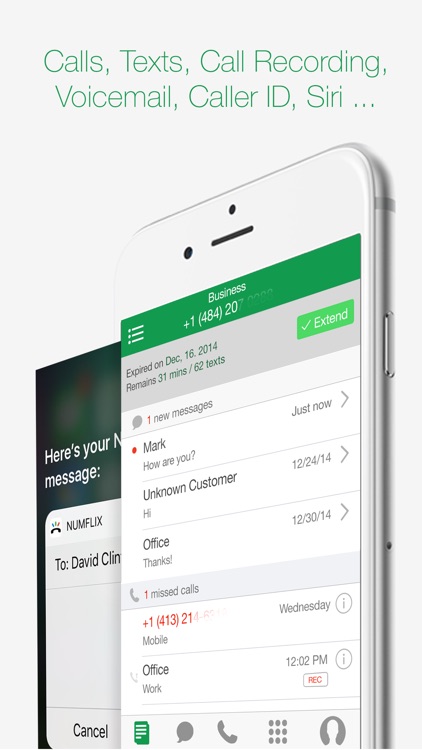 Numflix - Second Phone Number for Calls and Texts