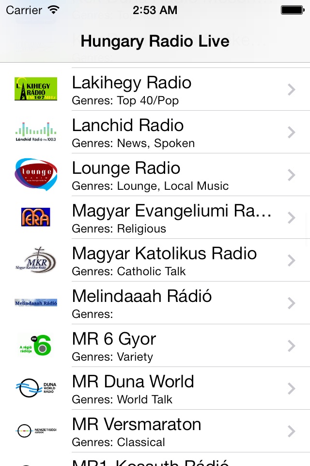 Hungary Radio Live Player (Magyarország rádió) screenshot 2