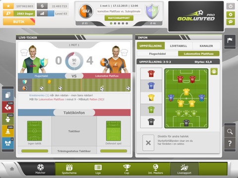 goalunited PRO – the football manager for experts screenshot 2
