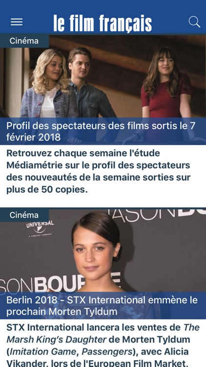 Le film français application