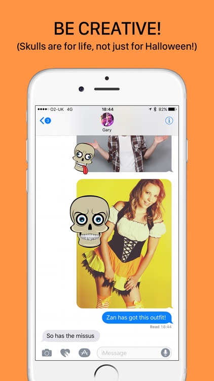 SkullMoji - Animated Fun Skull Stickers Halloween screenshot-3