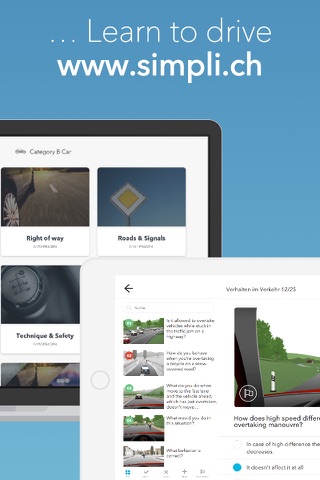 Simpli Auto Theorie Schweiz: Die Fahrschule für deinen Führerschein 2016 mit allen Fragen & Verkehrszeichen jeder Kategorie screenshot 2