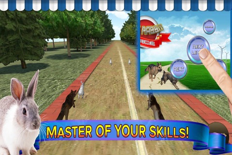 Subway Dog and Angry Rabbit Endless Running Race: Wacky Obstacles and Temple Surfers screenshot 2
