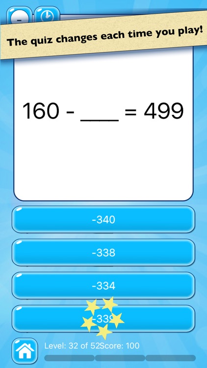 Mental Math Test — Basic Arithmetic Operations