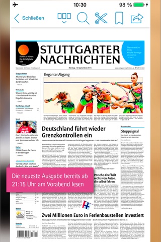 Stuttgarter Nachrichten ePaper screenshot 2