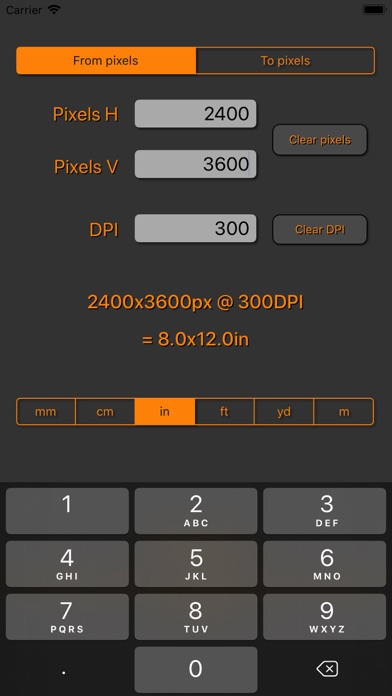 Pixel calculator screenshot 3