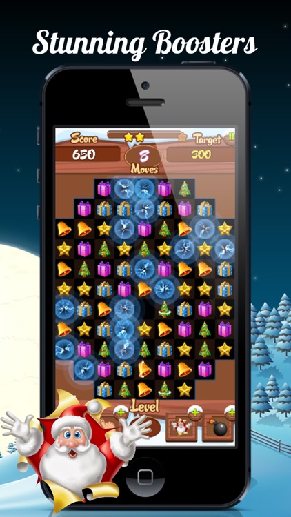 Christmas Match-3 Puzzle Game. A relaxing holiday sweeper for whole family.