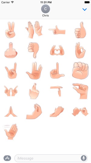 Hands Stickers