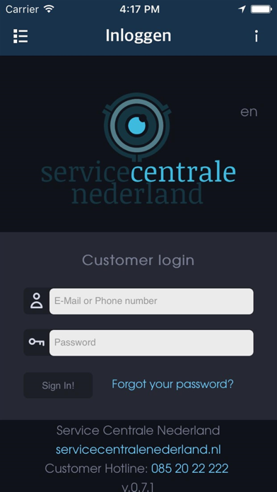 Service Centrale Nederland screenshot 2