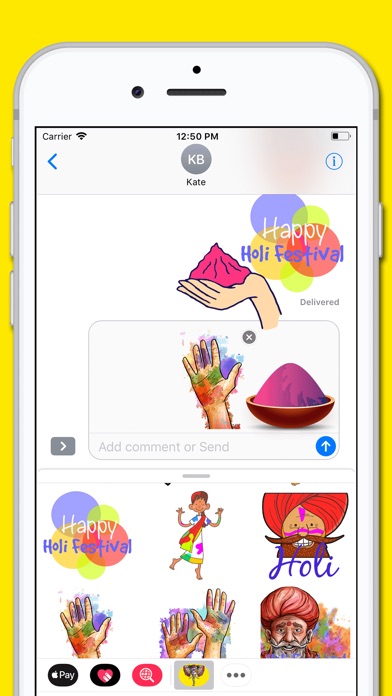 Happy Holi Stickers screenshot 3