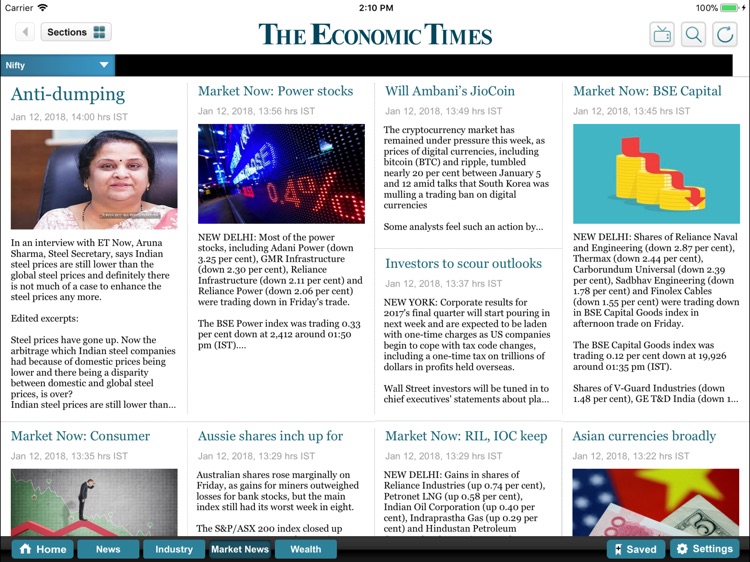The Economic Times for iPad