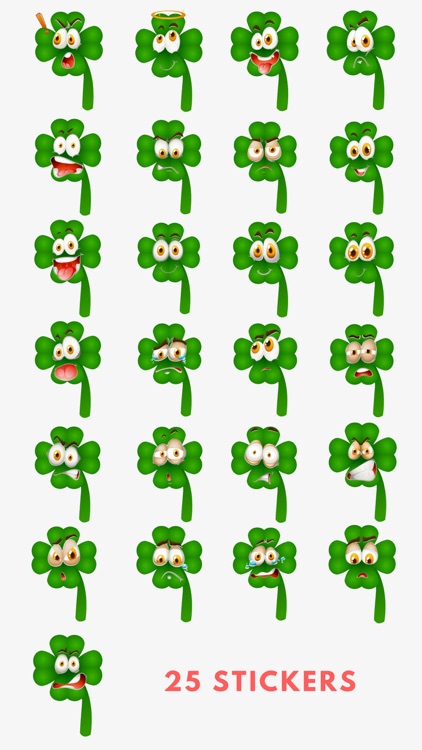 Four Leaf Clover Smileys