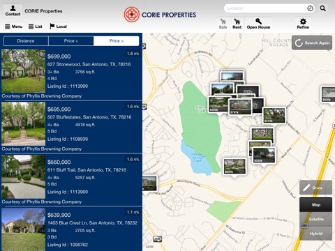 CORIE Properties for iPad screenshot 2